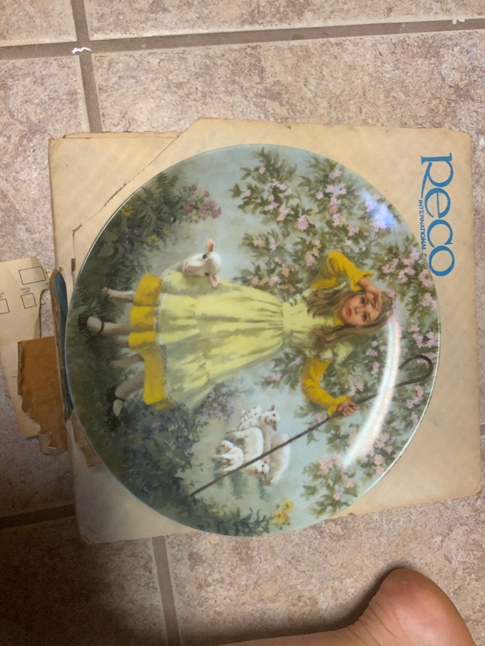 Reco collectors plate- Little Bo peep